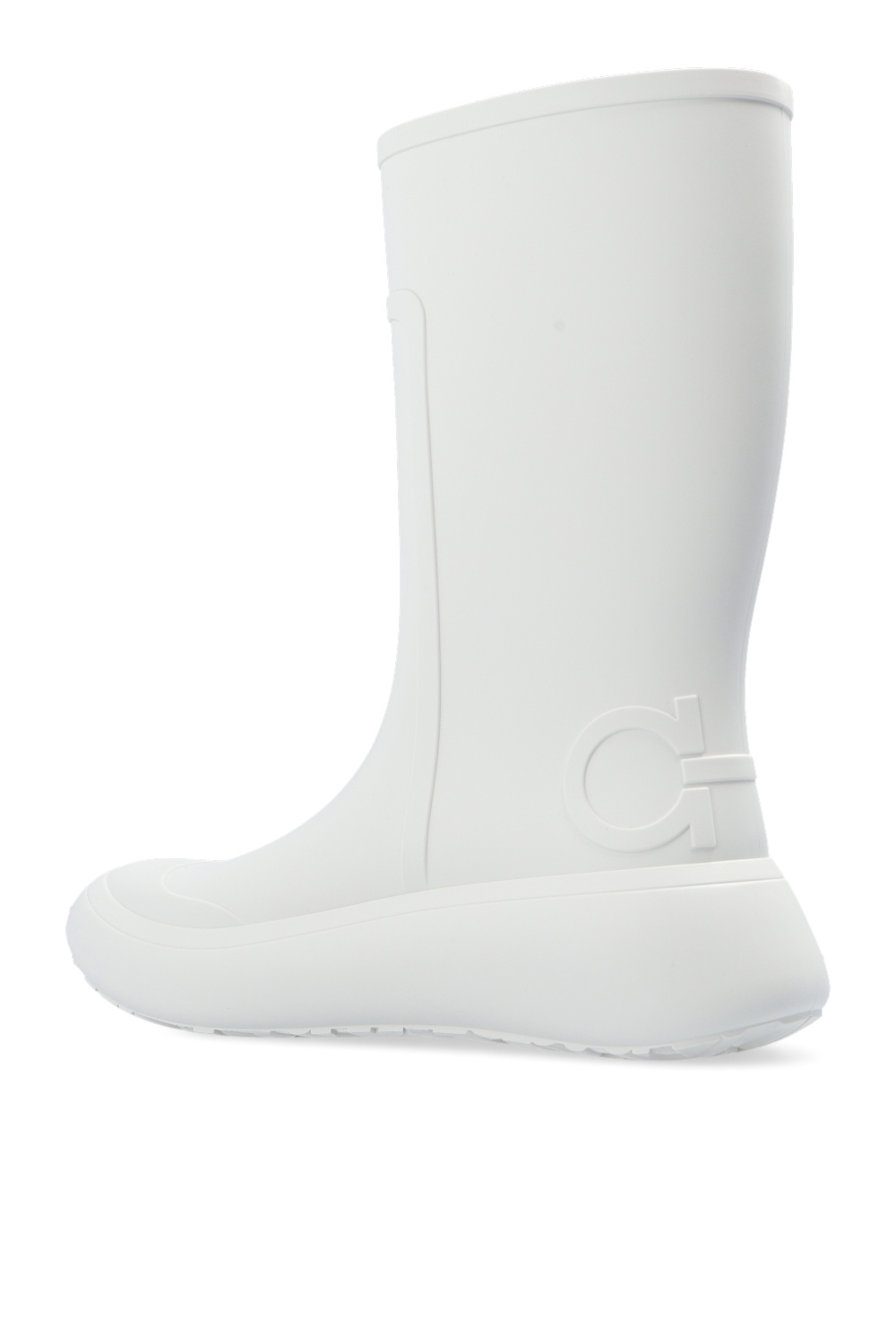 White Rain boots with logo FERRAGAMO - IetpShops Morocco